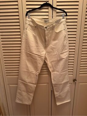 Abercrombie & Fitch 90’s Straight White High-Rise Straight Jeans LONG